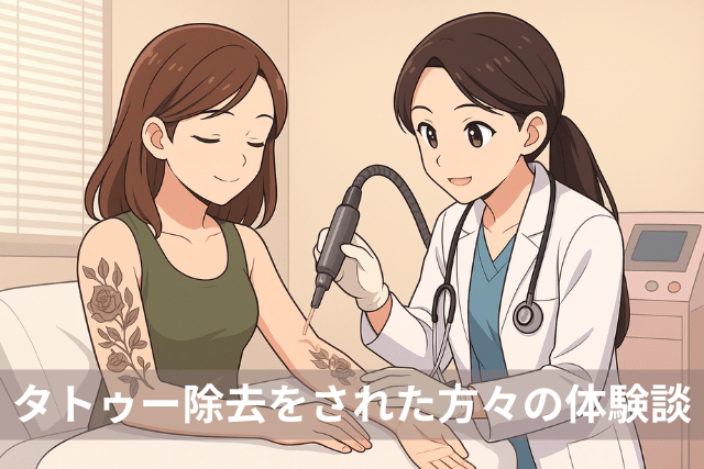 タトゥー除去をされた方々の実体験談