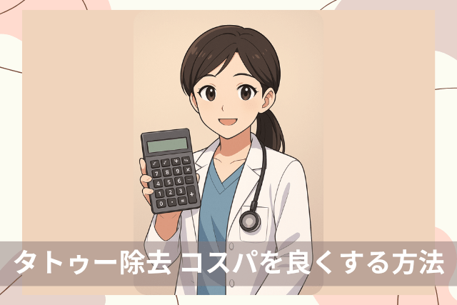 タトゥー除去のコスパを良くするための方法