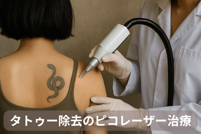 タトゥー除去のピコレーザー治療法