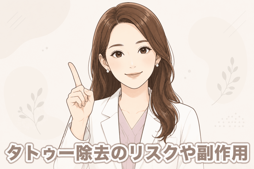 タトゥー除去のリスクや副作用