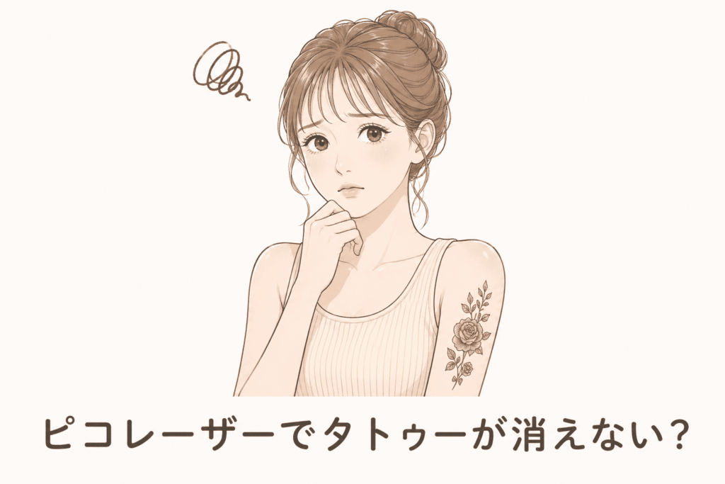 ピコレーザーでタトゥーが消えない？